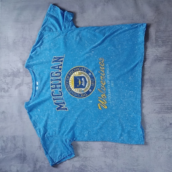 University Of Michigan Wolverines Tie Dye T-Shirt - Picture 1 of 4